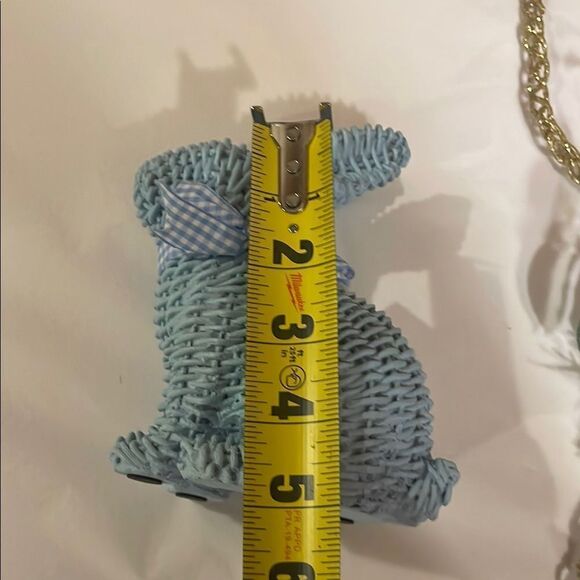 Easter Holiday Wreath, with Blue Bunny and Sign. - Picture 5 of 10